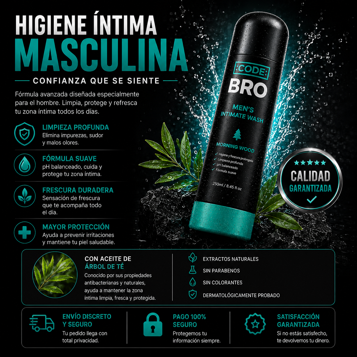 BroFresh™️ - Jabón Íntimo para Hombre que Elimina Malos Olores, Refresca y Protege tu Zona Íntima