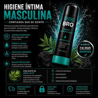 BroFresh™️ - Jabón Íntimo para Hombre que Elimina Malos Olores, Refresca y Protege tu Zona Íntima