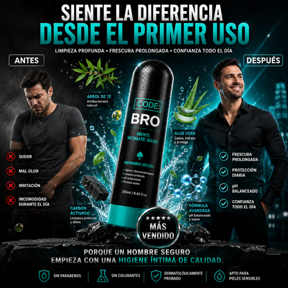 BroFresh™️ - Jabón Íntimo para Hombre que Elimina Malos Olores, Refresca y Protege tu Zona Íntima